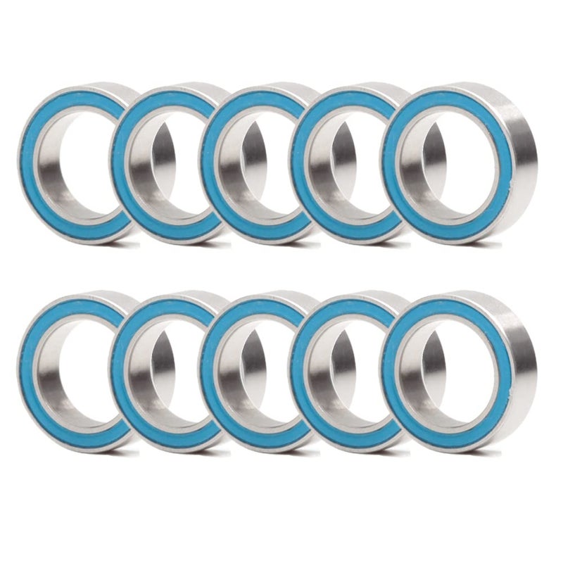 FUSHIBEARING MR128-2RS Ball Bearing 8x12x3.5mm Compatible with Traxxas 7020 RC Vehicles,8x12mm ABEC-3 Blue Rubber Sealed Ball Bearings (Pick of 10pcs) - Image 2